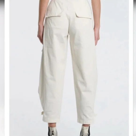 Pistola Morgan Cargo High Rise‎ Pants in Cream - size 25 - Picture 2 of 15